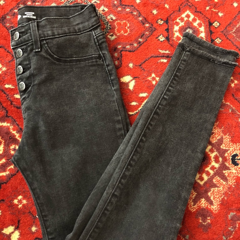 Girls Button fly Jeggings